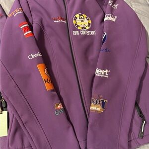 All In Purple Embroidered Sponsor Jacket - Contestant Design